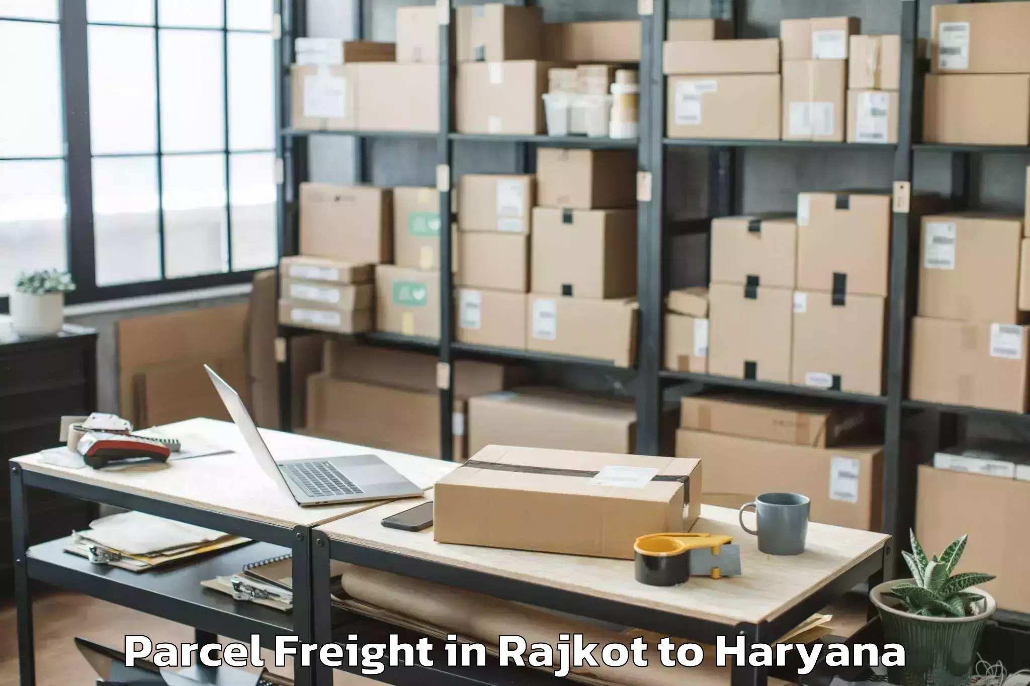 Expert Rajkot to Rishihood University Sonipat Parcel Freight